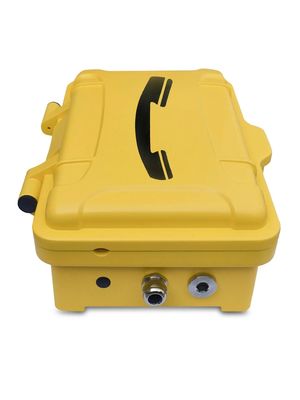 Уличный промышленный телефон с мощным шумоподавлением, телескопической трубкой из нержавеющей стали и промышленной силиконовой клавиатурой